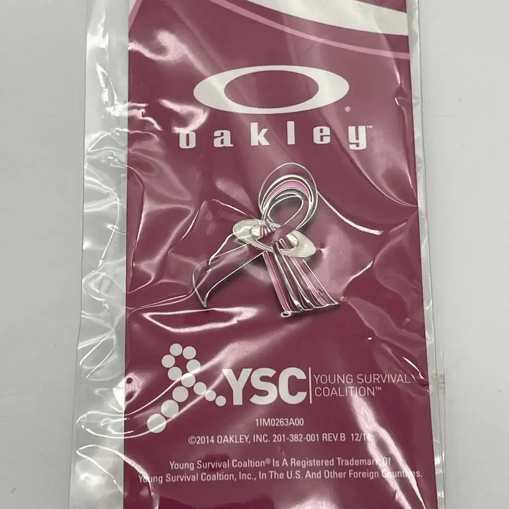 Oakley Young Survival Coalition YSC Breast Cancer Awareness Pink Ribbon Pin‎